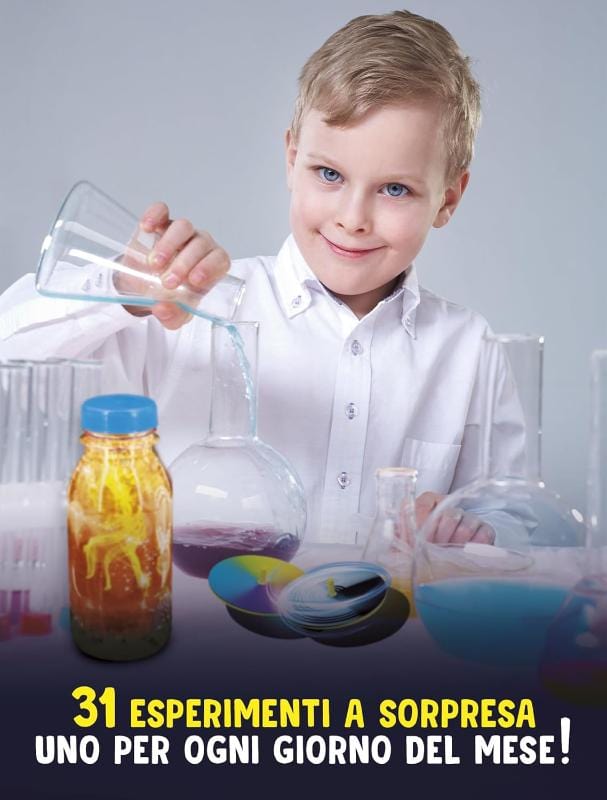 Kit scientifici e di esplorazione Lisciani  I'm a Genius, Un Mese di sorprese scientifiche Bambino e Bambina Lisciani, Un Mese di sorprese scientifiche Bambino e Bambina