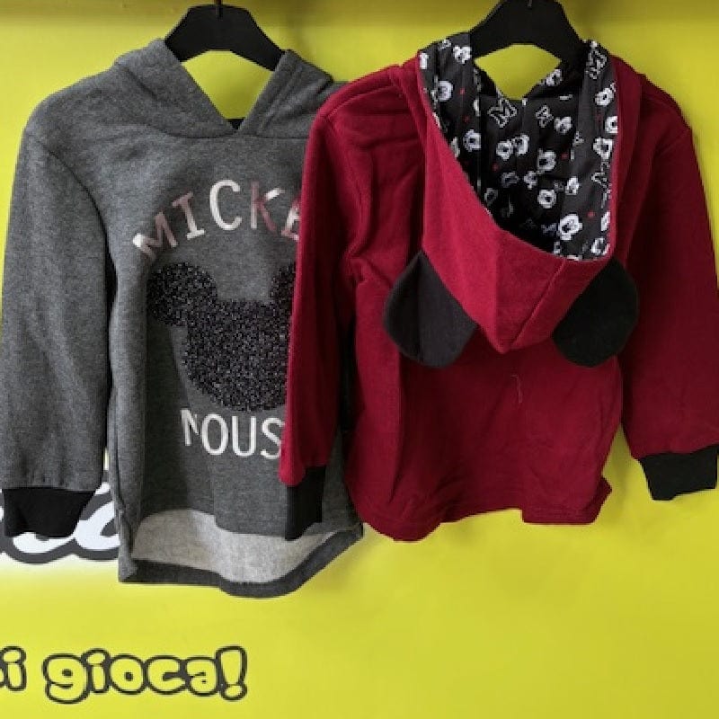 Abbigliamento Mickey Mouse Felpa con orecchie sul cappuccio