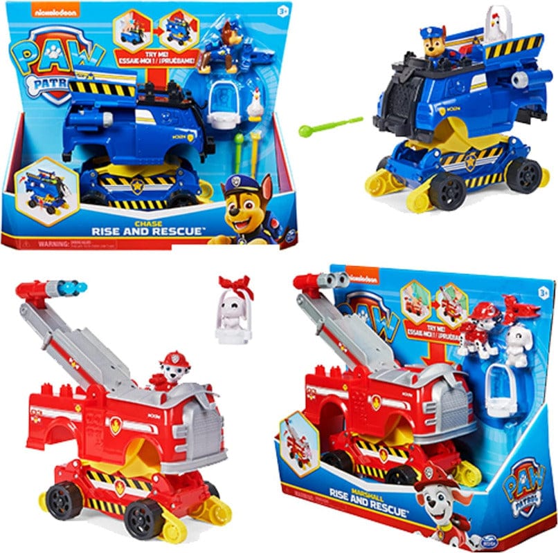 paw patrol, veicolo della polizia di chase con personaggio - Toys