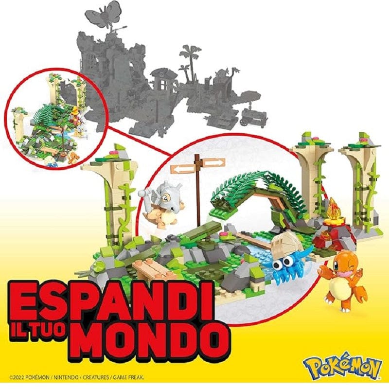 Costruzioni giocattolo Pokemon Adventure Mega-Bloks Rovine Abbandonate nella Giungla