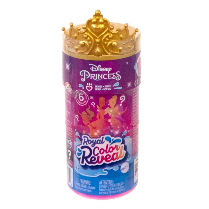 Bambole Disney Princess Royal Color Reveal, Bambole con 6 Sorprese